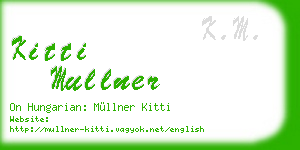 kitti mullner business card